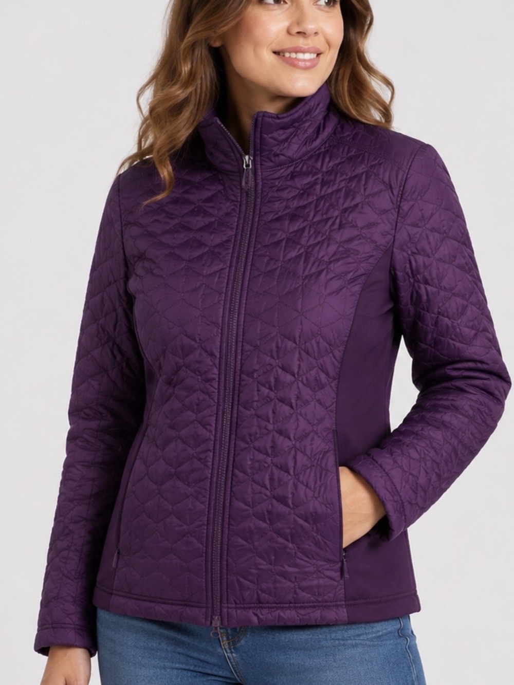 L.L. Bean Women’s Small Purple Thinsulate Quilted Jacket Full Zip